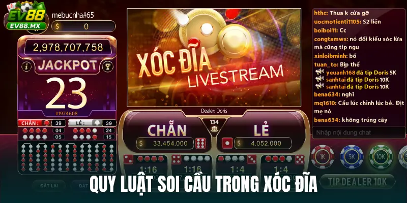 Quy luật soi cầu trong Xóc đĩa